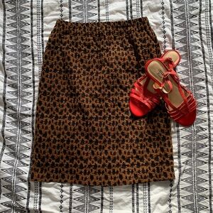 Y. At Heart | Vintage Leopard Print Skirt